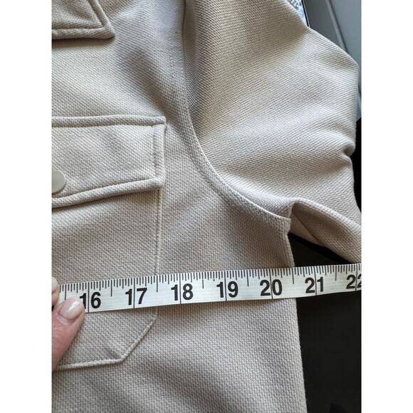 Industry Republic Men's Shacket Jacket Beige Size Small Fall Sweater - Picture 3 of 7